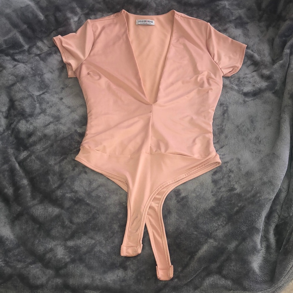 pink bodysuit